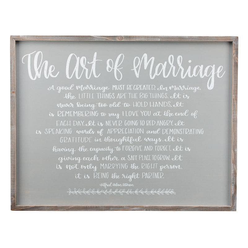 Art of Marriage Framed Board Small