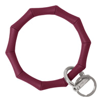 Bamboo Collection Bangle and Babe Bracelet Key Ring - Maroon