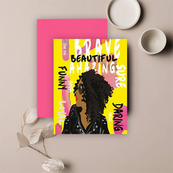 Graphic Birthday Greeting Card: You are