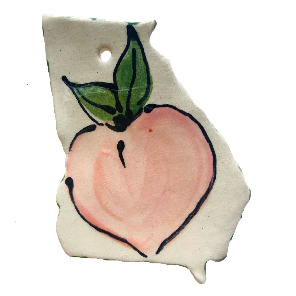 Georgia Peach  CHRISTMAS Ornament