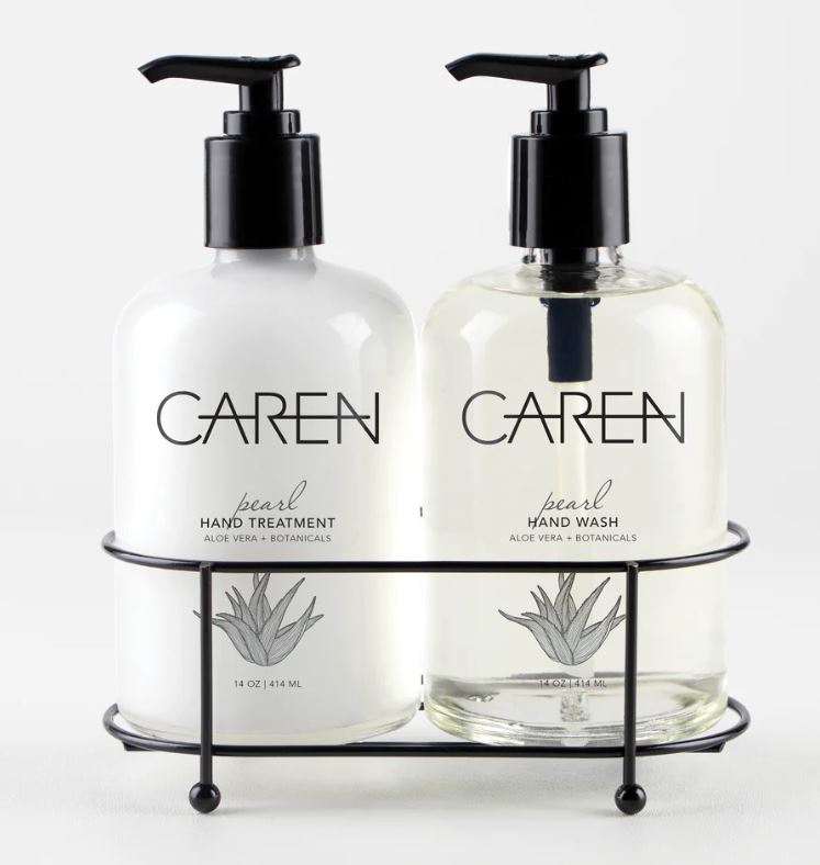 Caren Hand Treatment - Pearl or Seaside- 14  oz Glass Bottle