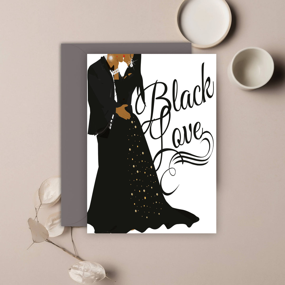 Black Love  Greeting Card