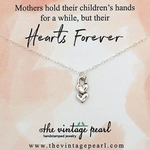 Hearts Forever Necklace (2) (sterling silver)