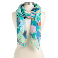 ArtLifting Rectangle Scarf - Floral Black