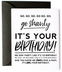 50 Cent Party Like It's Your Birthday Greeting Card