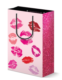 Pink Lipstick Print, Lovers Gift Bag