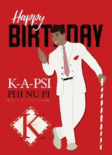 K-A-PSI GREETING CARD