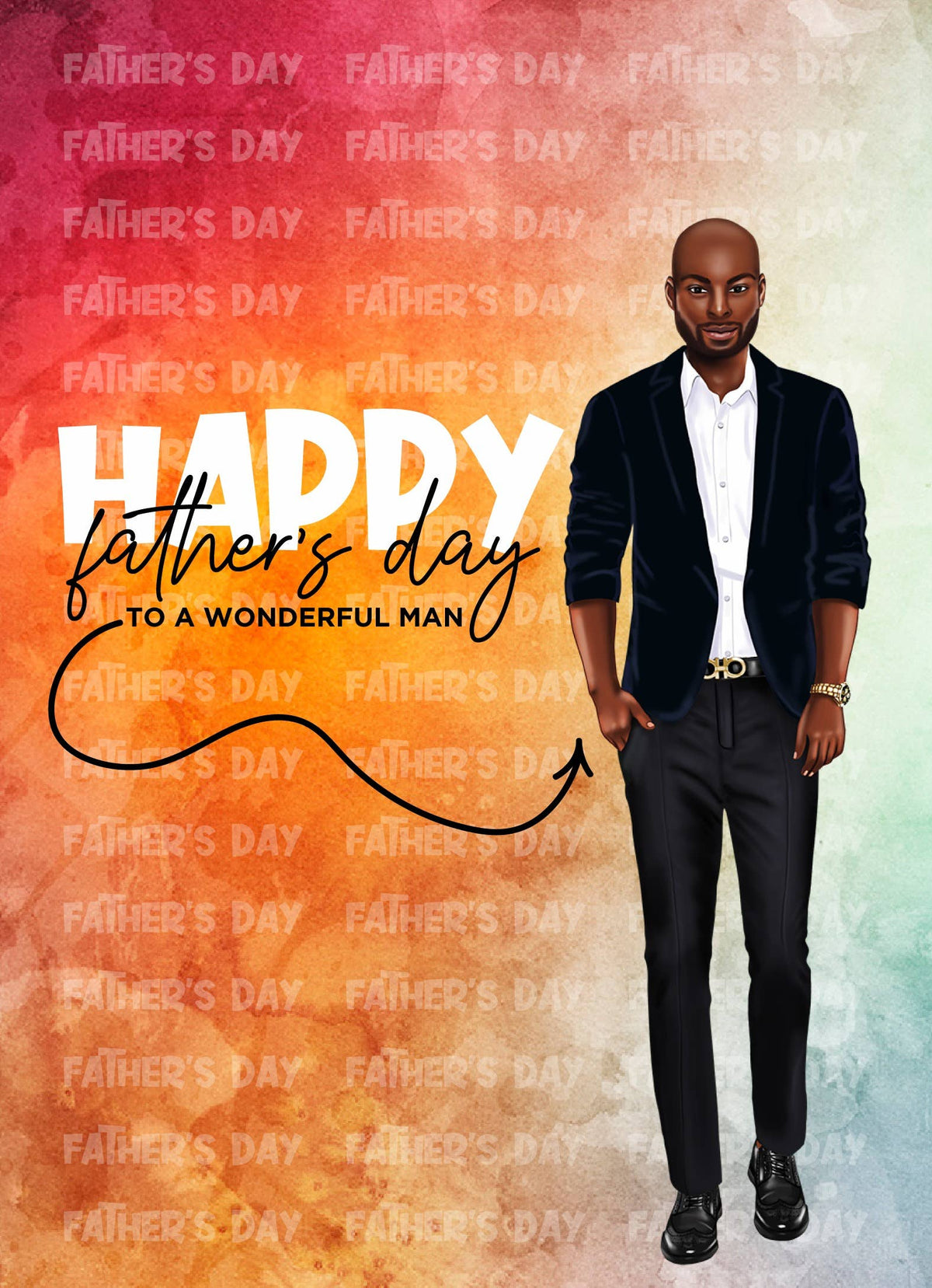 Wonderful Man Father's Day GREETING CARD