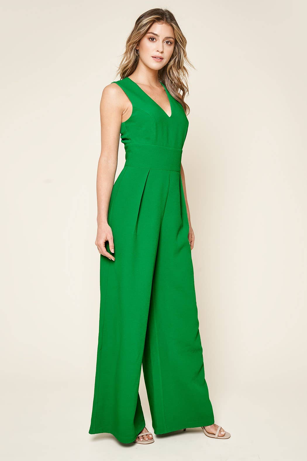 Klara Wide Leg Jumpsuit: Huntergreen or Fuschia