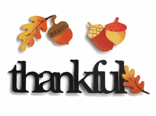 "Thankful" Fall Embellishment