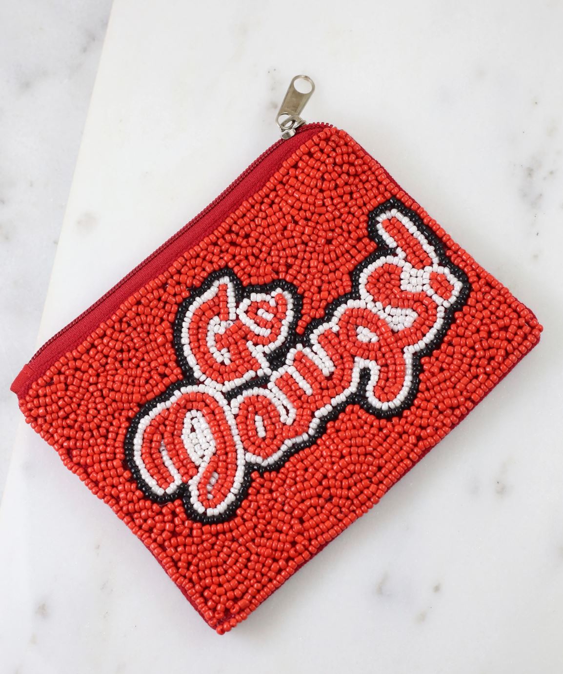 Go Dawgs Beaded Pouch