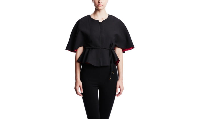 Black Peplum Top