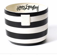 Happy Everything Stripe Mini Bowl (Black or White)
