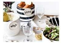 Happy Everything Stripe Mini Bowl (Black or White)