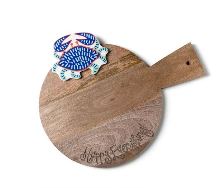 Happy Everything Wood Mini Serving Board