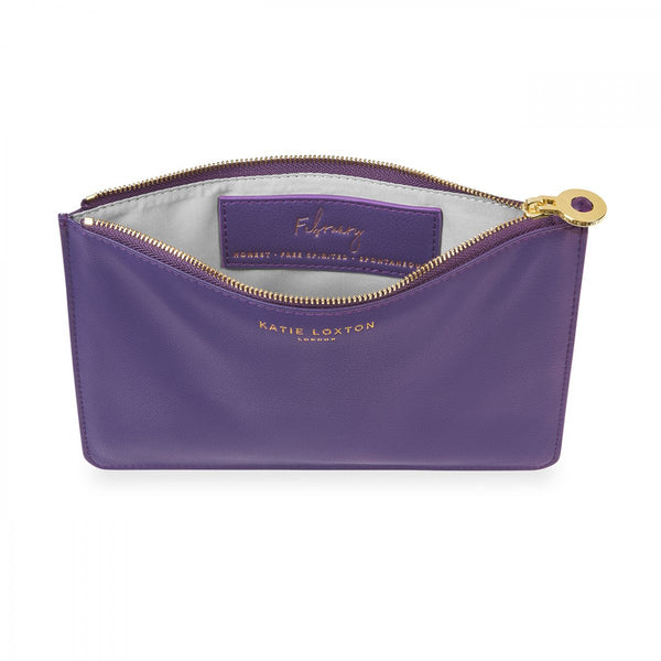 BIRTHSTONE POUCHES FEBRUARY AMETHYST | PURPLE