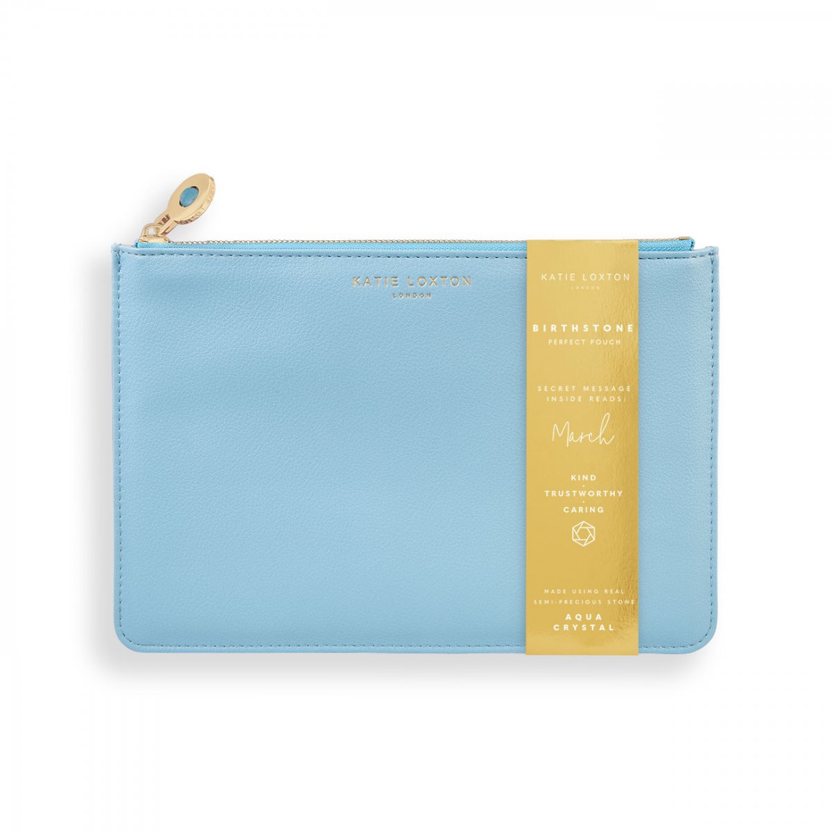 BIRTHSTONE POUCHES   MARCH AQUA CRYSTAL | BLUE