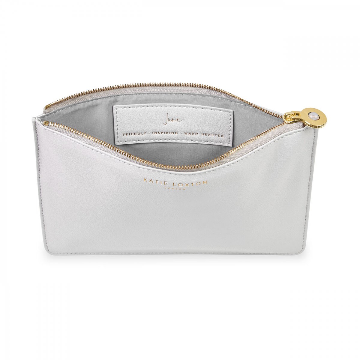 BIRTHSTONE POUCHES  JUNE MOONSTONE | PALE GRAY