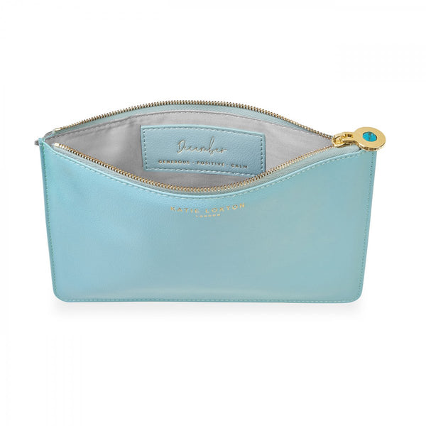 BIRTHSTONE POUCHES  DECEMBER TURQUOISE | DUCK EGG BLUE