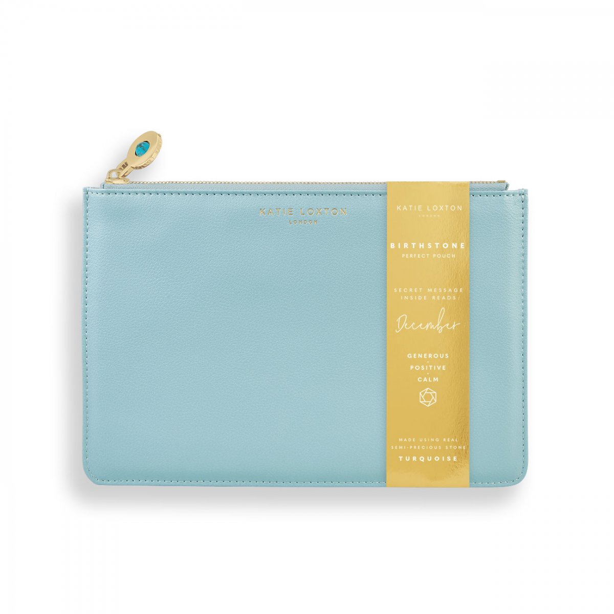 BIRTHSTONE POUCHES  DECEMBER TURQUOISE | DUCK EGG BLUE