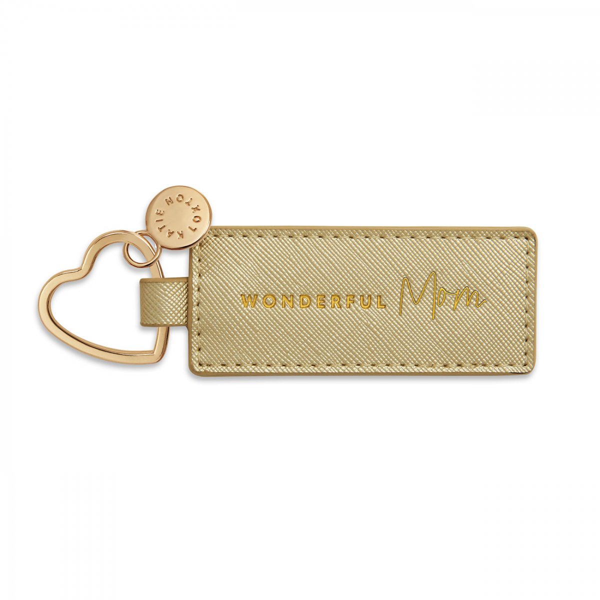 SENTIMENT HEART KEYRING | WONDERFUL MOM | GOLD