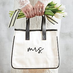 Mini Canvas Tote - Mrs.