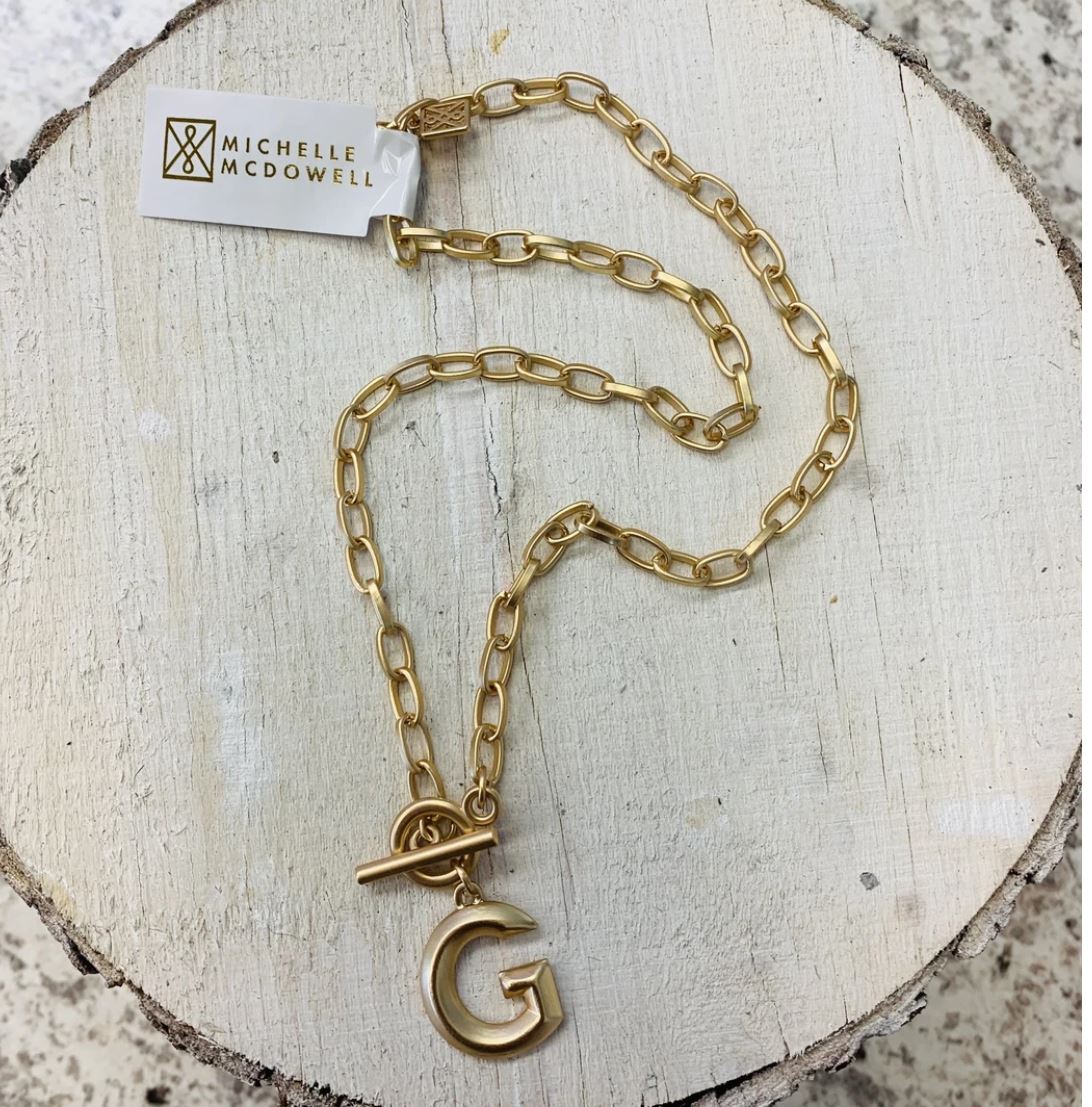 Gold  "Alphabet" Wynonna Necklace