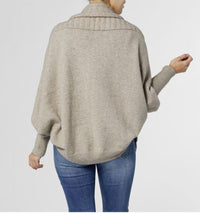 MARI CROPPED CABLE POCKET FRONT CARDIGAN