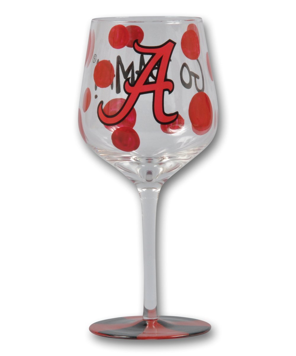 Game Day- Univ. of Alabama Wine Glass